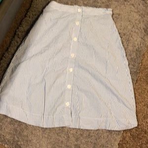 Cute light blue pinstripe skirt